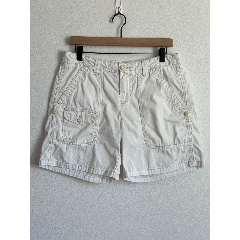 VTG Polo Jeans Co Ralph Lauren Utility Shorts White Gorpcore Cargo Minimalist 8